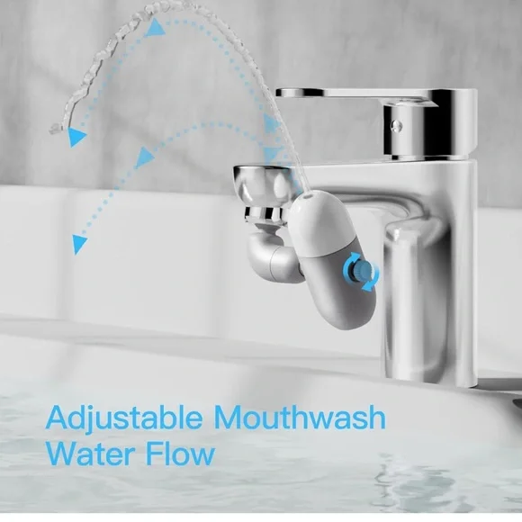 Rotatable Faucet for Bathroom Sink,Multi-Function Sink Faucet Extender (Silvery)